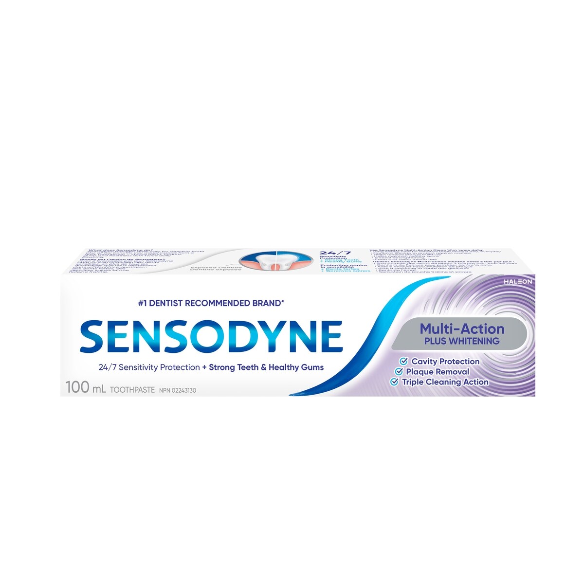 Dentifrice multi-action blanchissant
