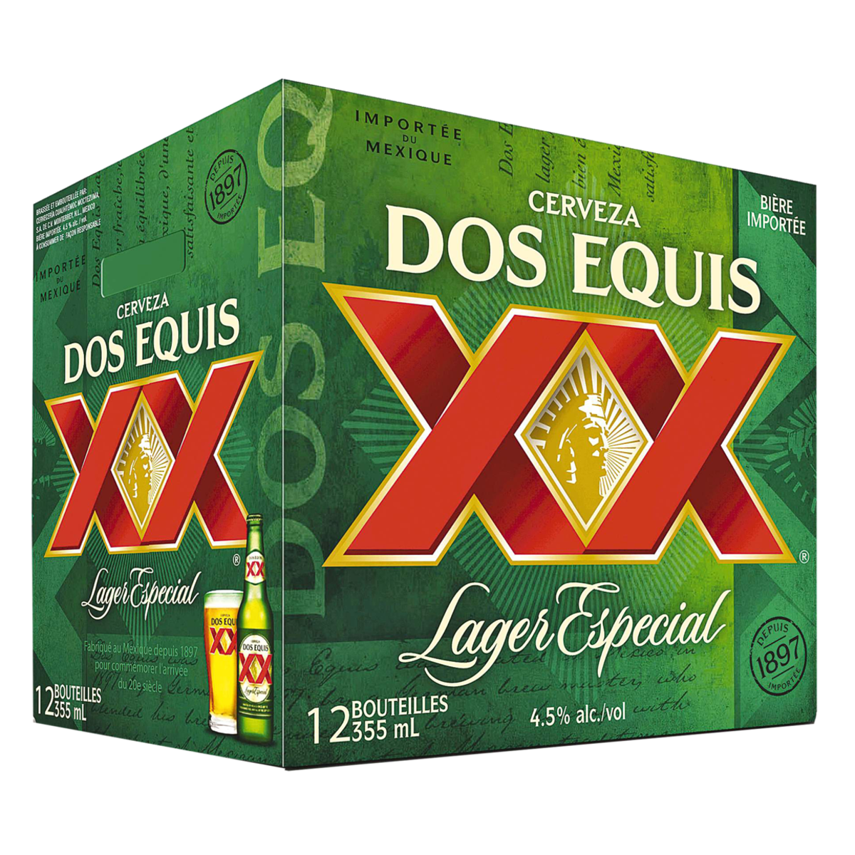 Dos Equis, grosses bouteilles (Pièce didentité requise au moment du ramassage)