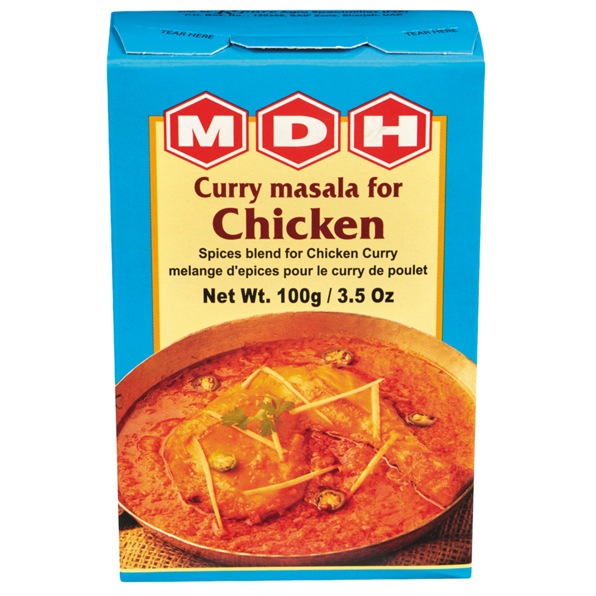 Poulet curry Masala