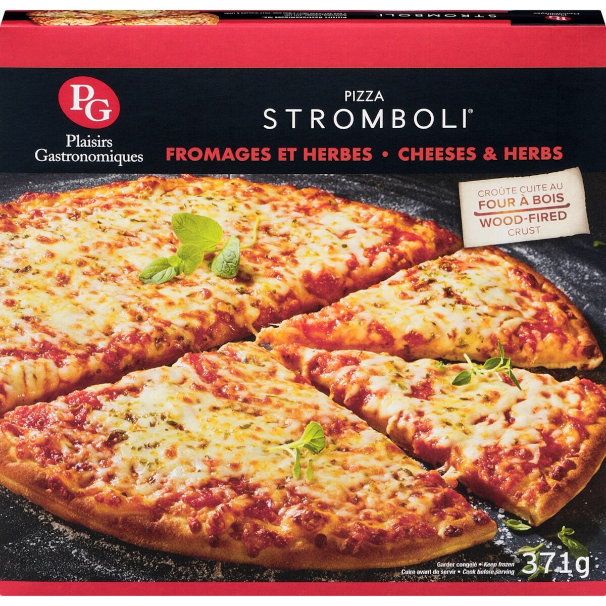 Pizza fromages et herbes