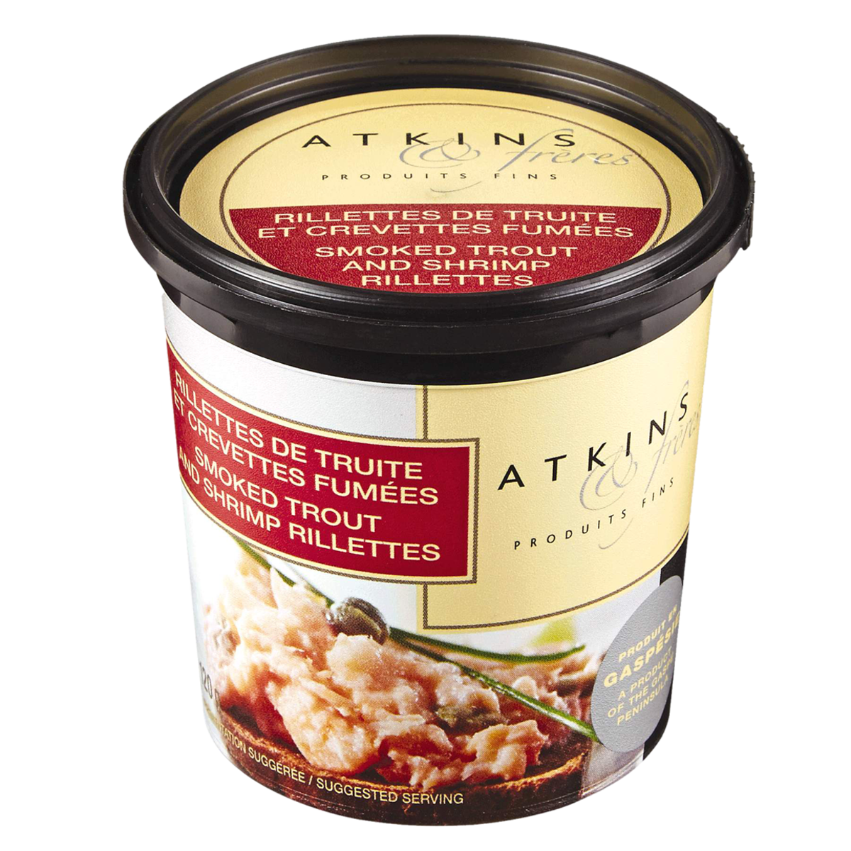 Rillettes de truite fumée et crevettes