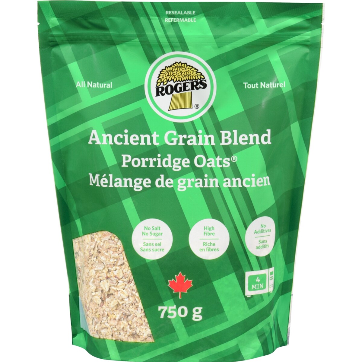 Gros flocons avoine grains anciens