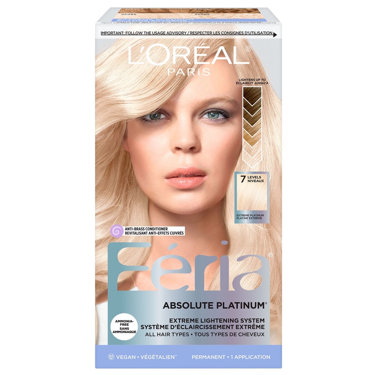 Colorant capillaire Feria Platine extrême