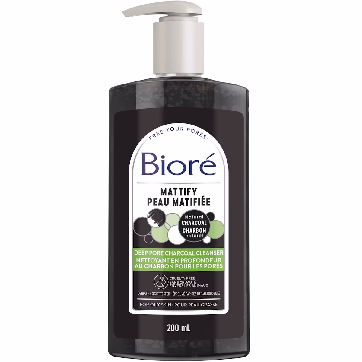 Nettoyant en profondeur au charbon pour les pores de Bioré