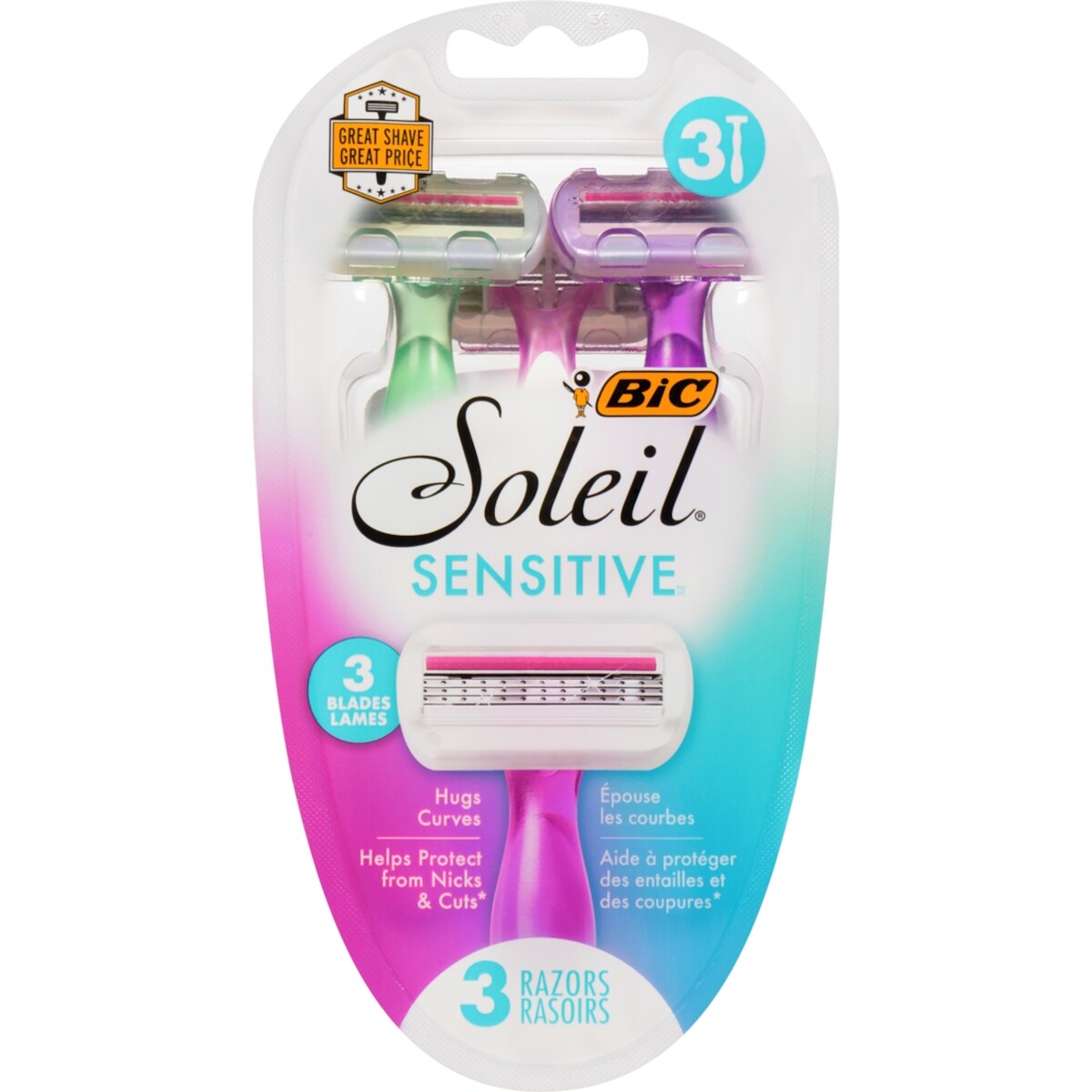 Rasoirs jetables Soleil Glow