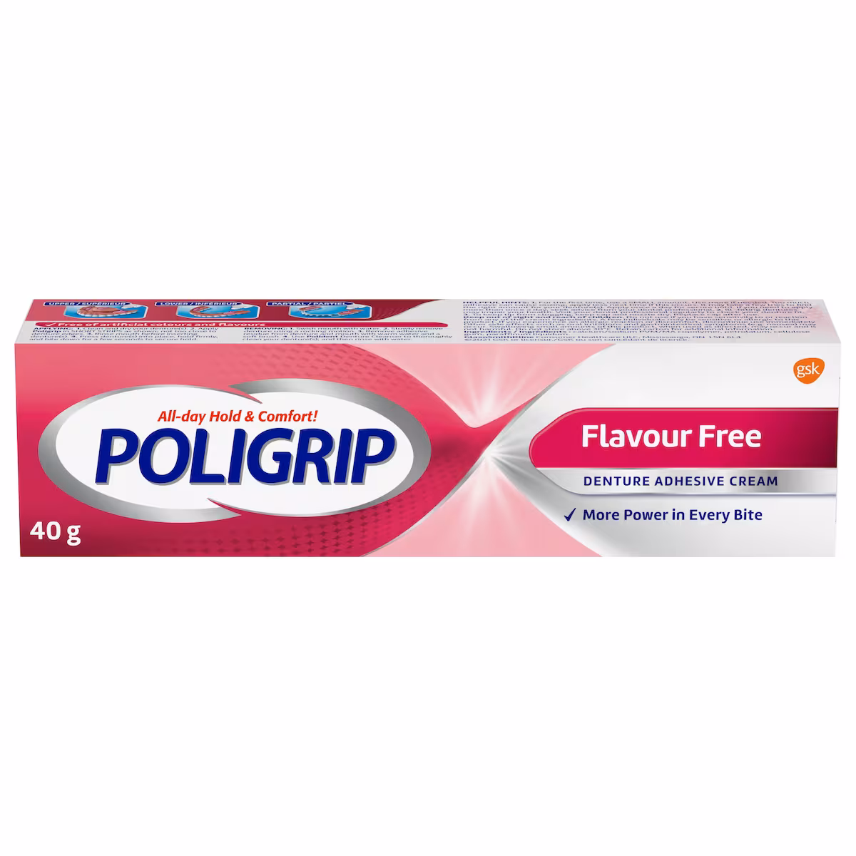 Crème adhésive nature pour dentier