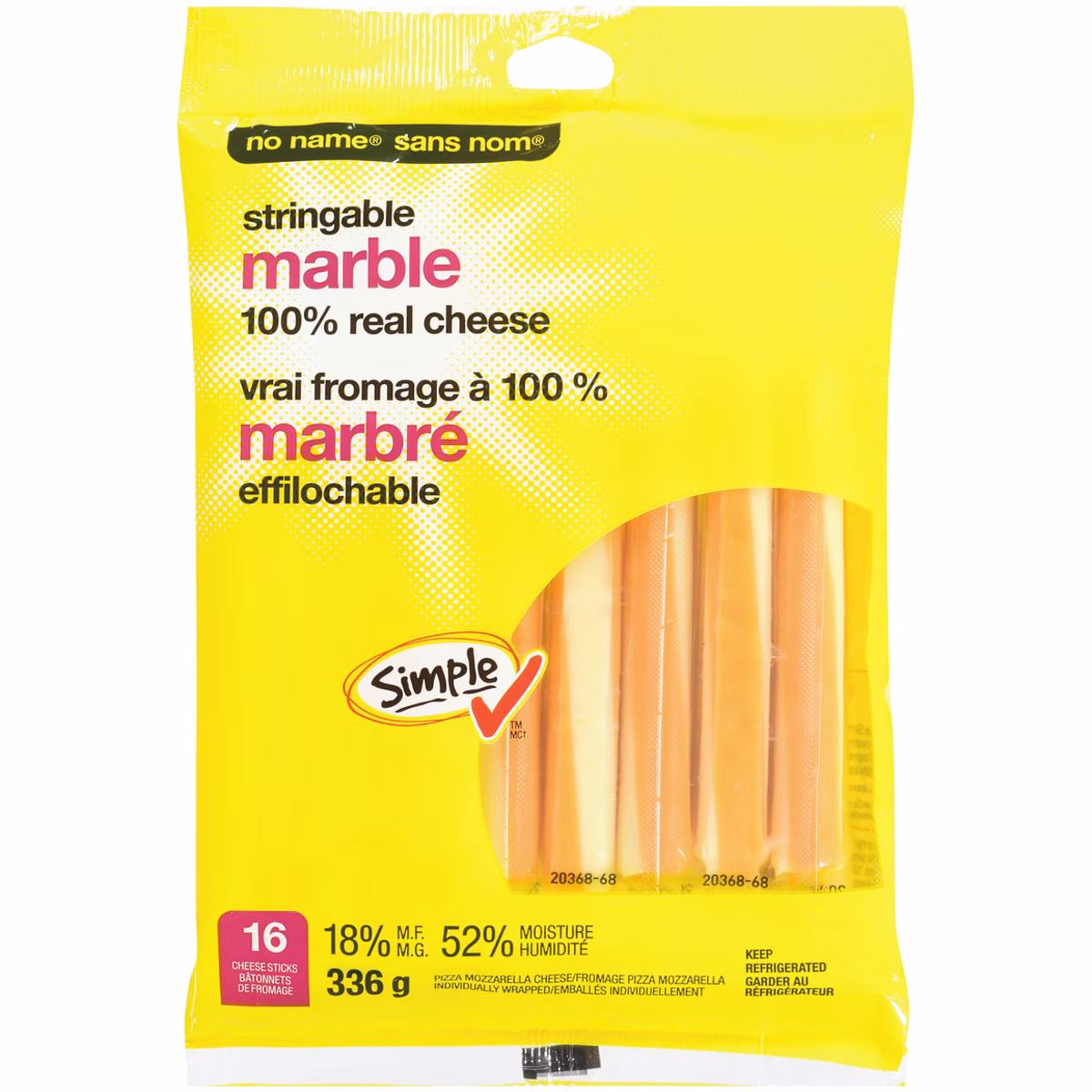 Vrai fromage à 100 % marbré effilochable