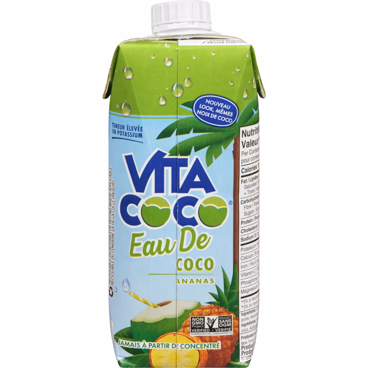 Eau de coco Vita Coco avec ananas