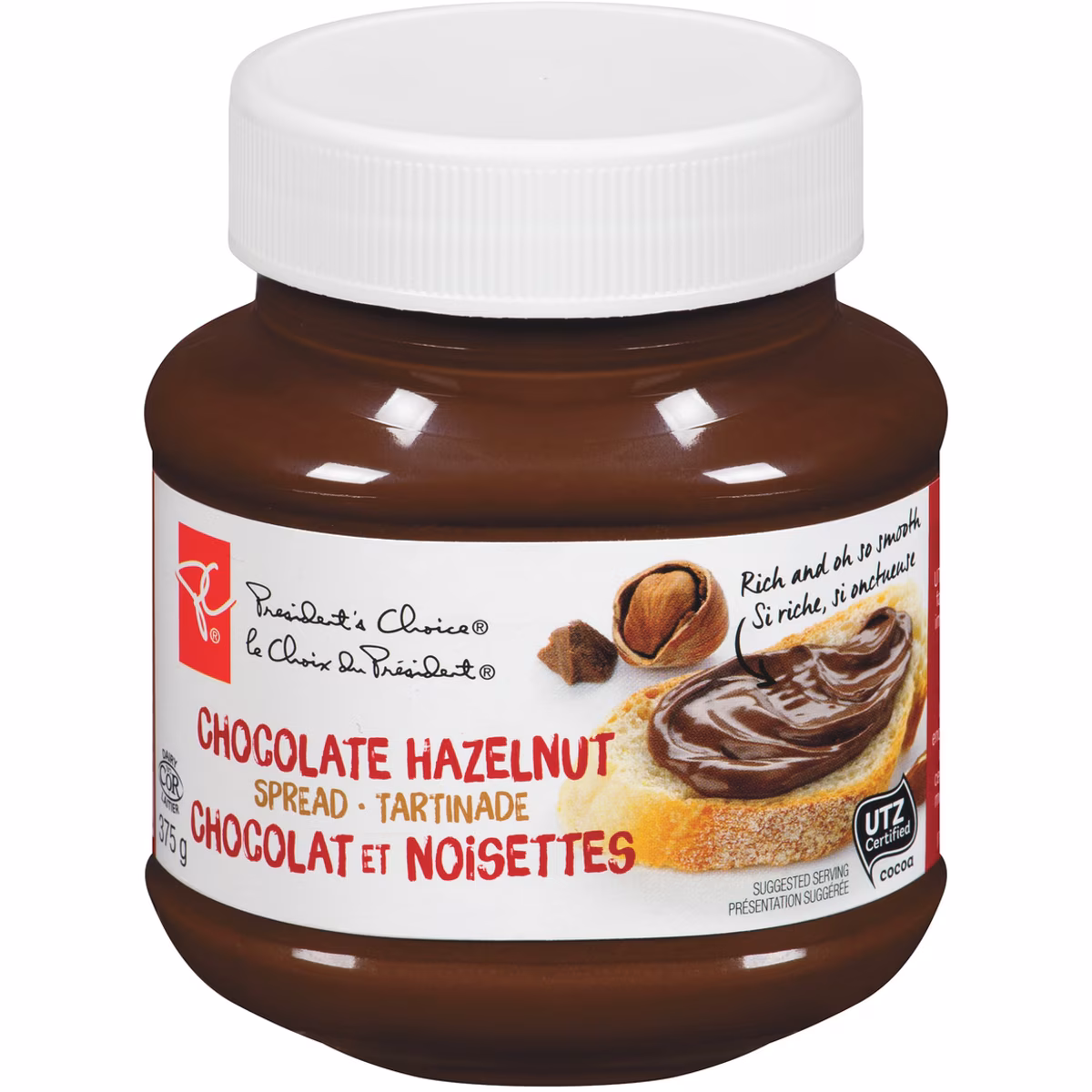 Tartinade chocolat et noisettes