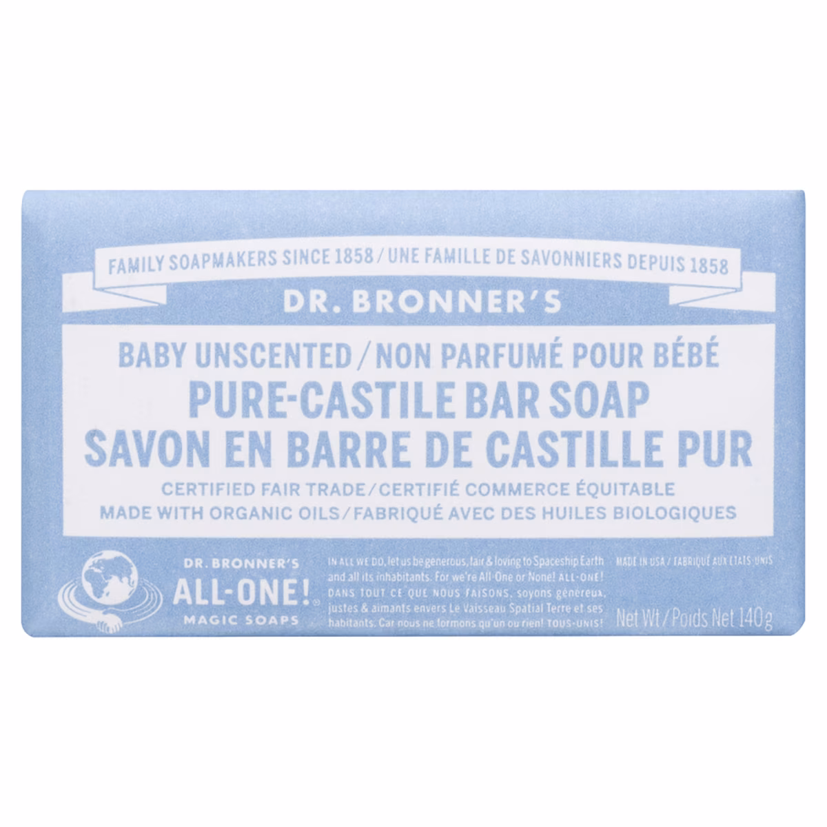 Savon de Castille doux Dr. Bronners pour bébé