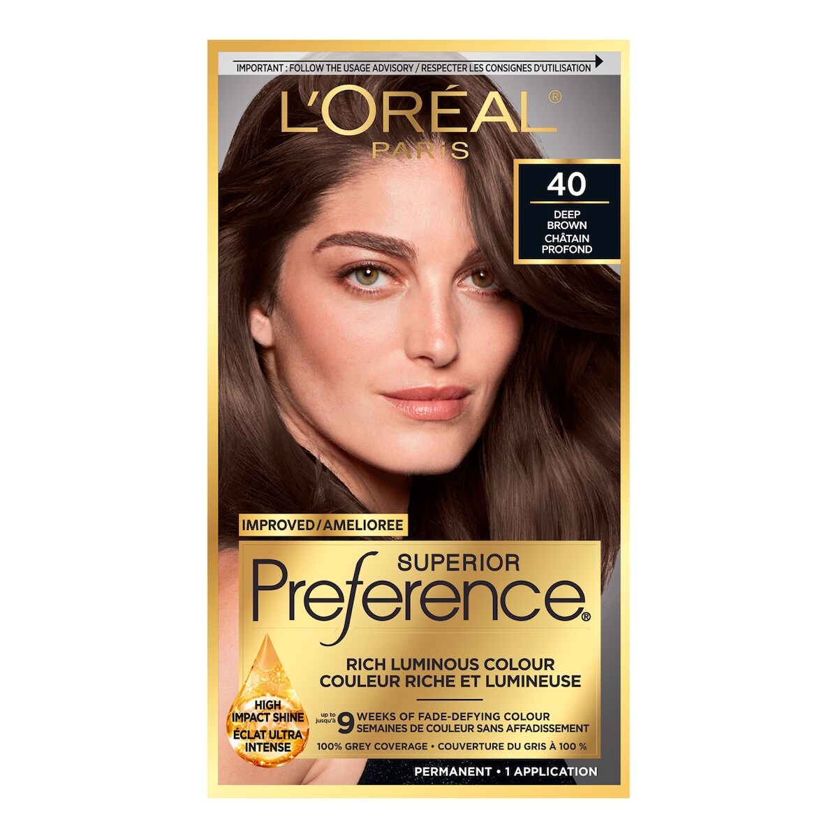 Colorant capillaire Superior Preference, 40 brun foncé