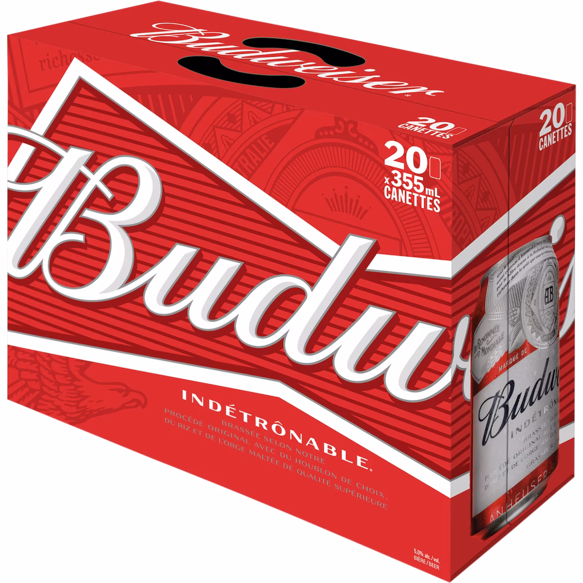 Budweiser, canettes (Pièce didentité requise au moment du ramassage)