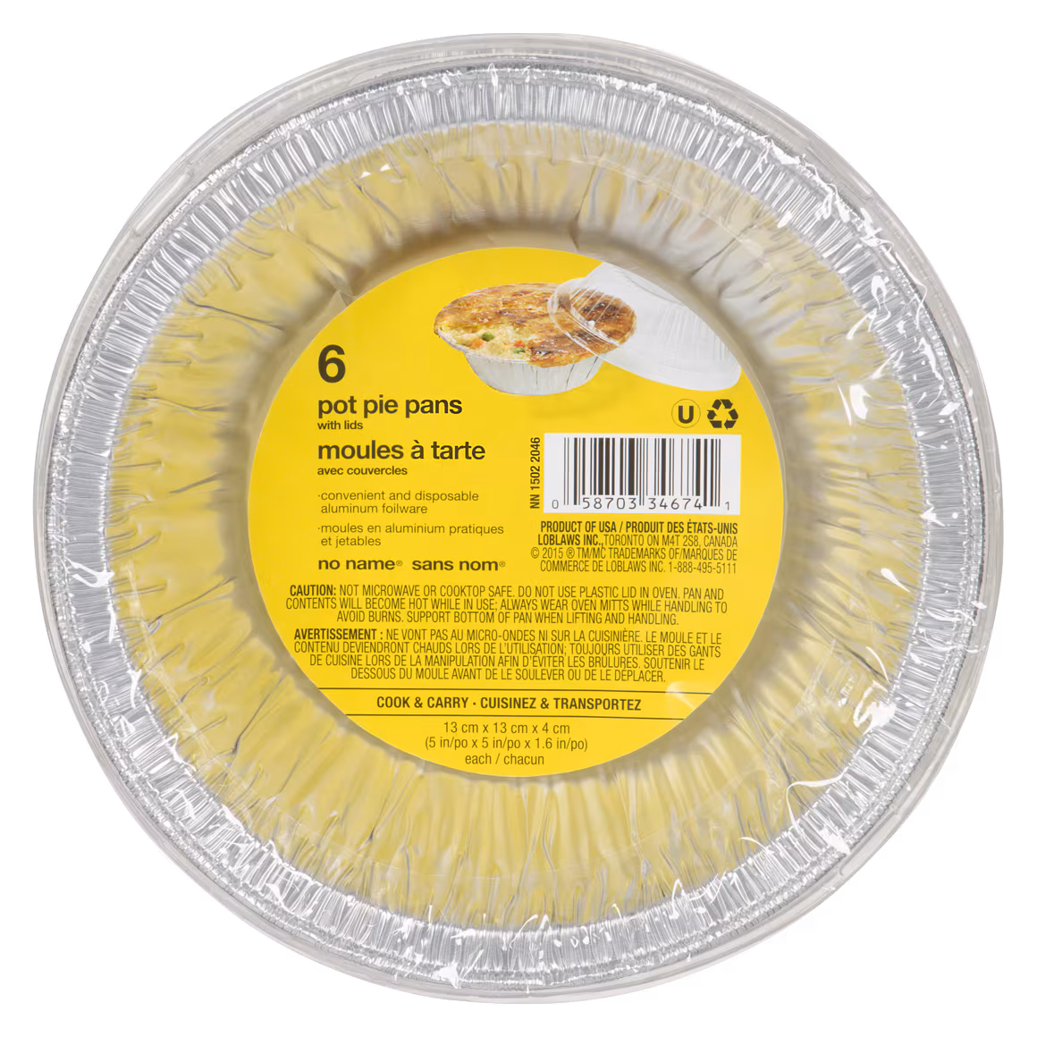 Plats à tourtière avec couvercles