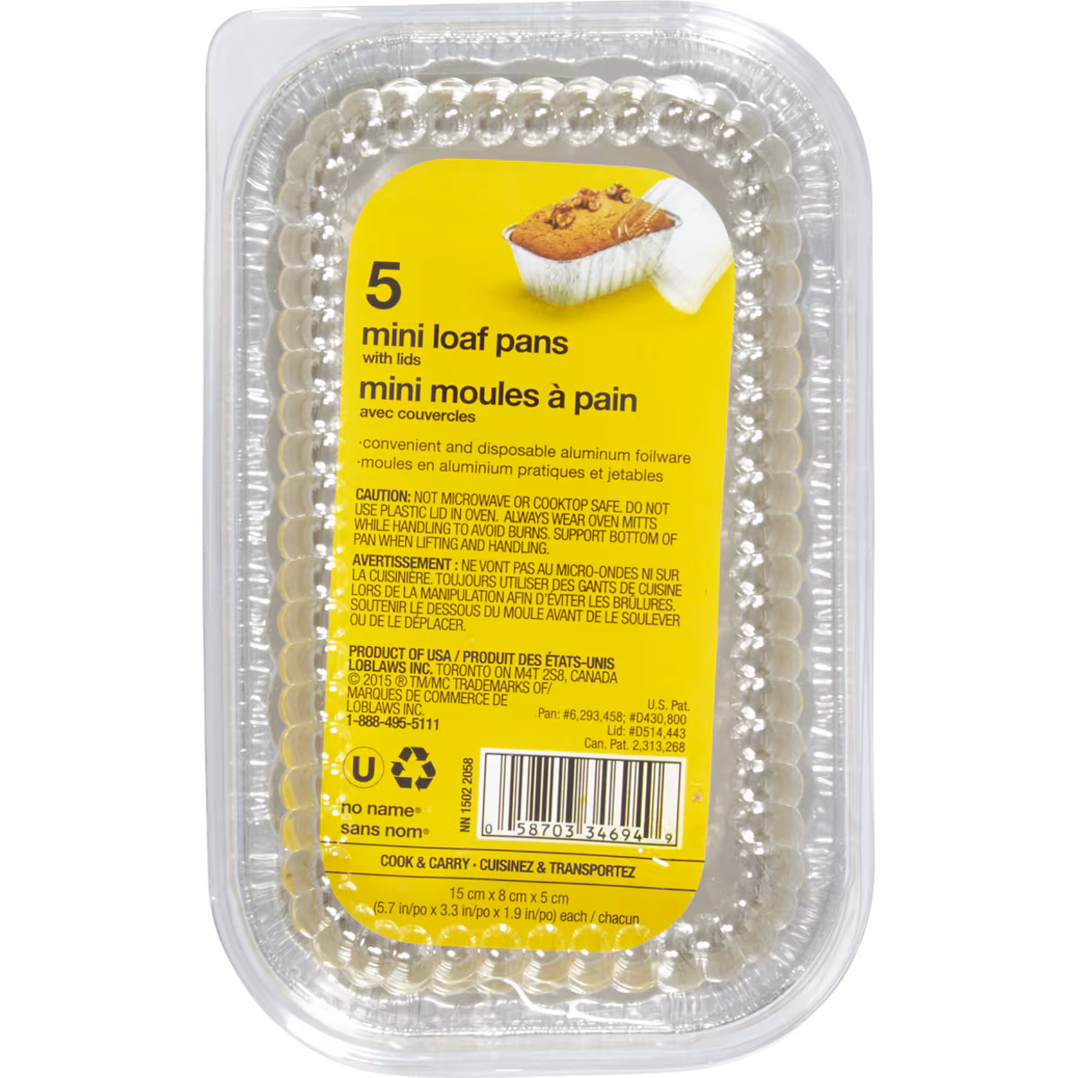 Mini-moule à pain avec couvercle