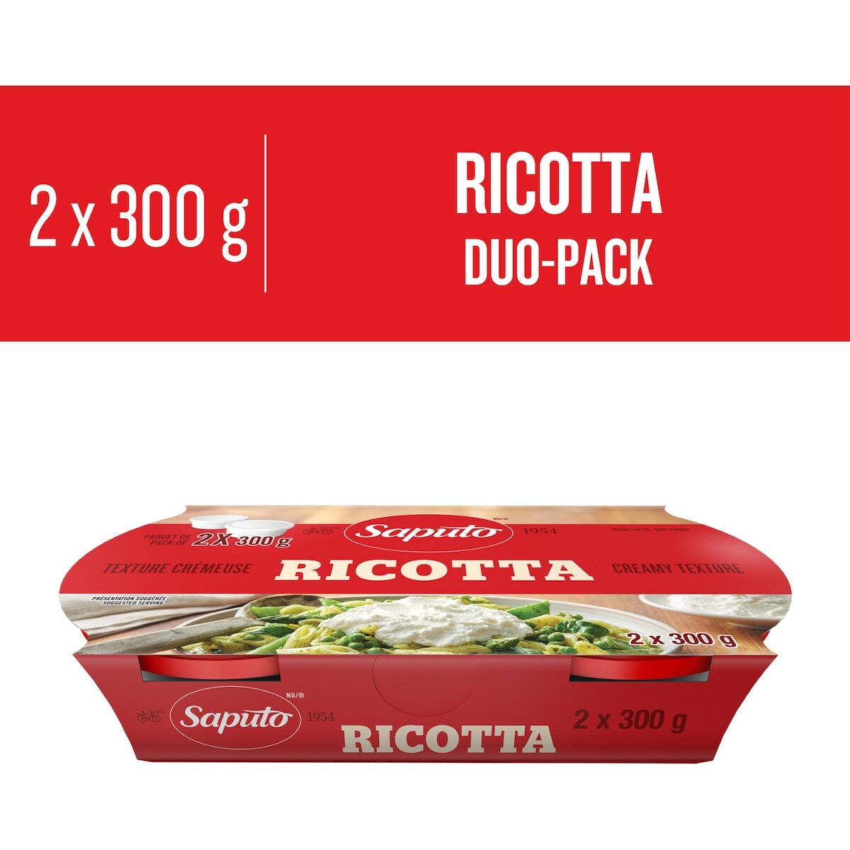 Ricotta emballage duo