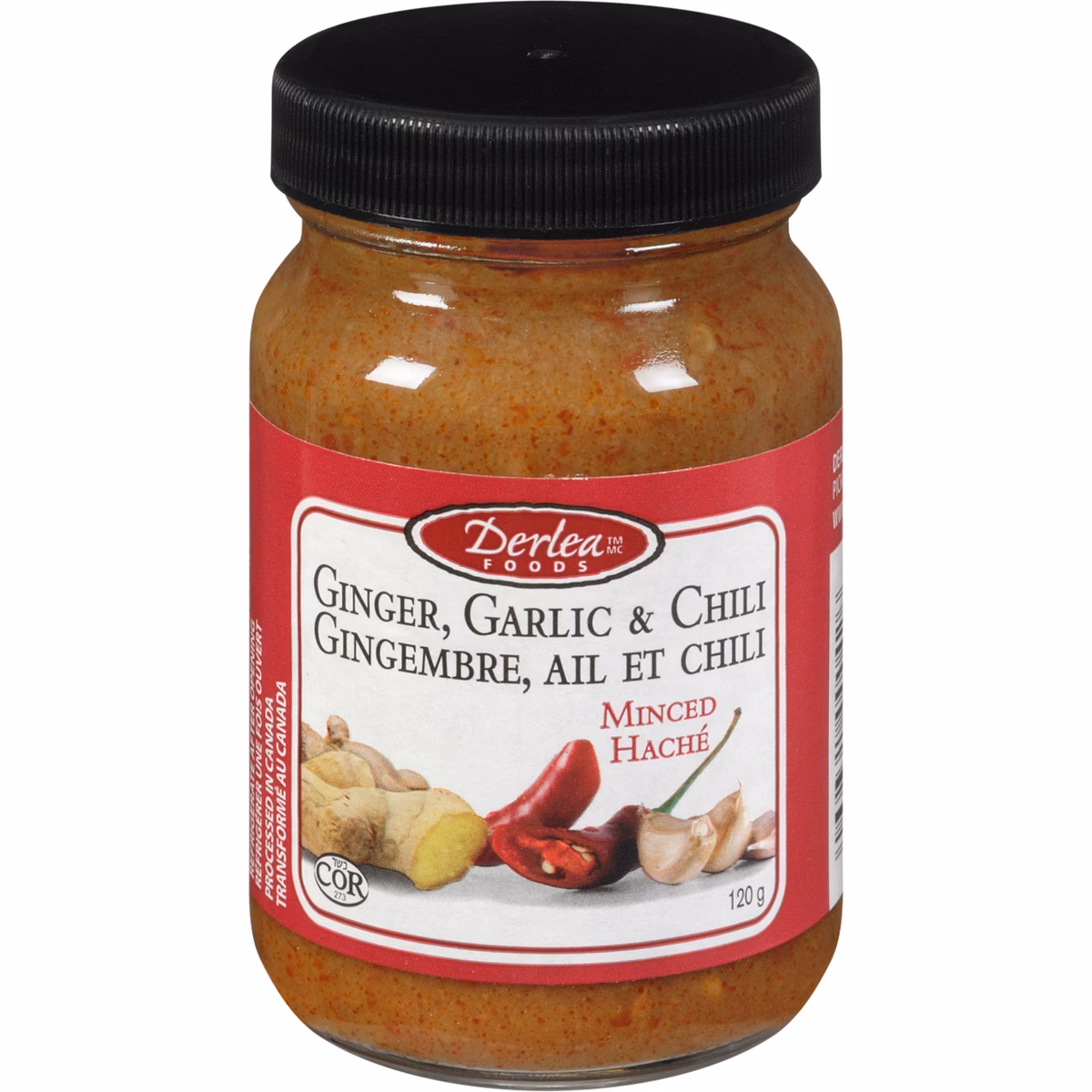 Gingembre, ail et chili émincés