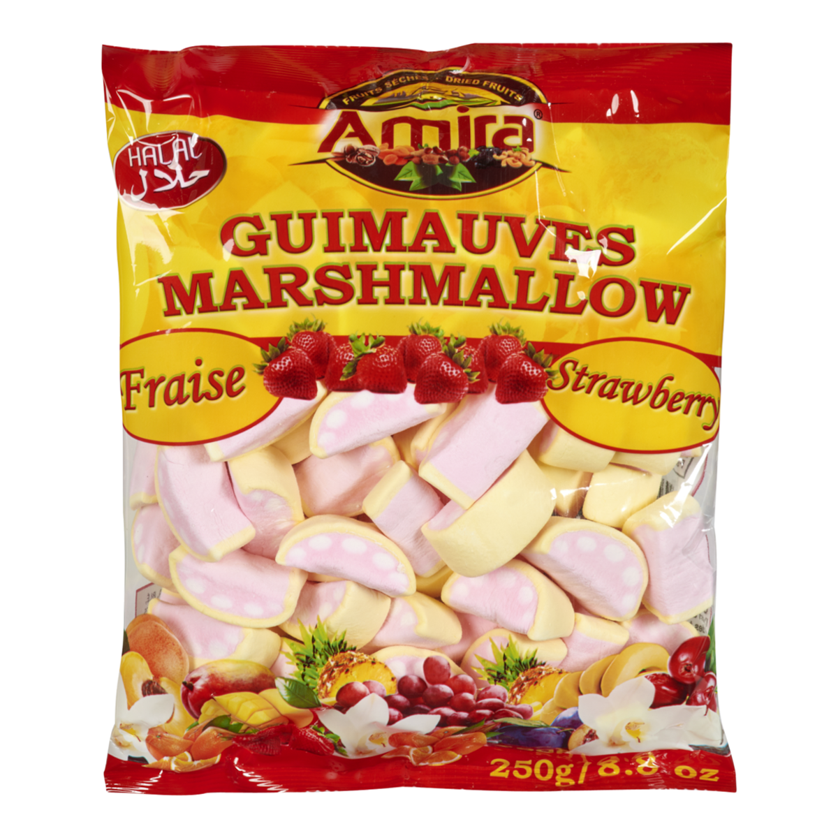 Jujubes halal, fraises