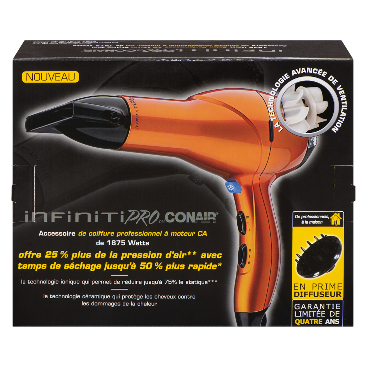 Sèche-cheveux Infiniti Pro orange