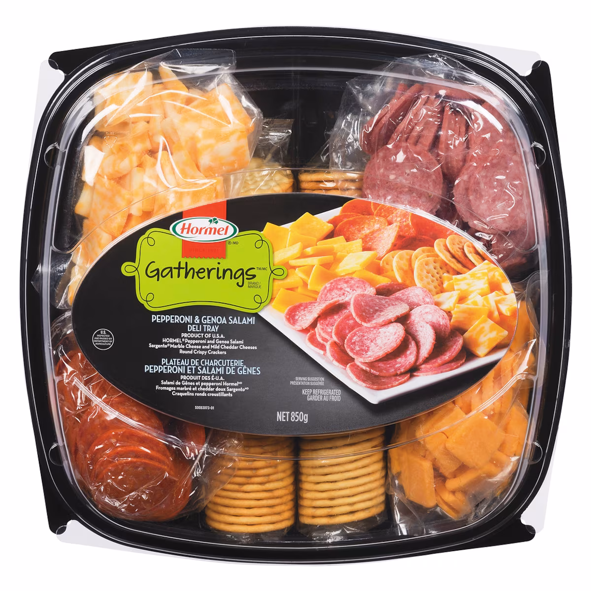 Plateau de charcuteries avec pepperoni et salami de Gênes