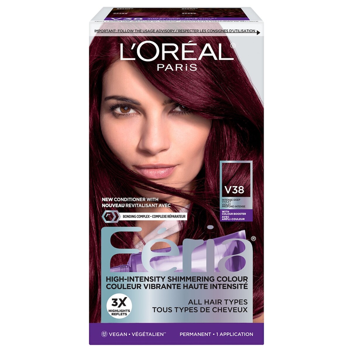 Colorant capillaire Féria Haute intensité Power Violet