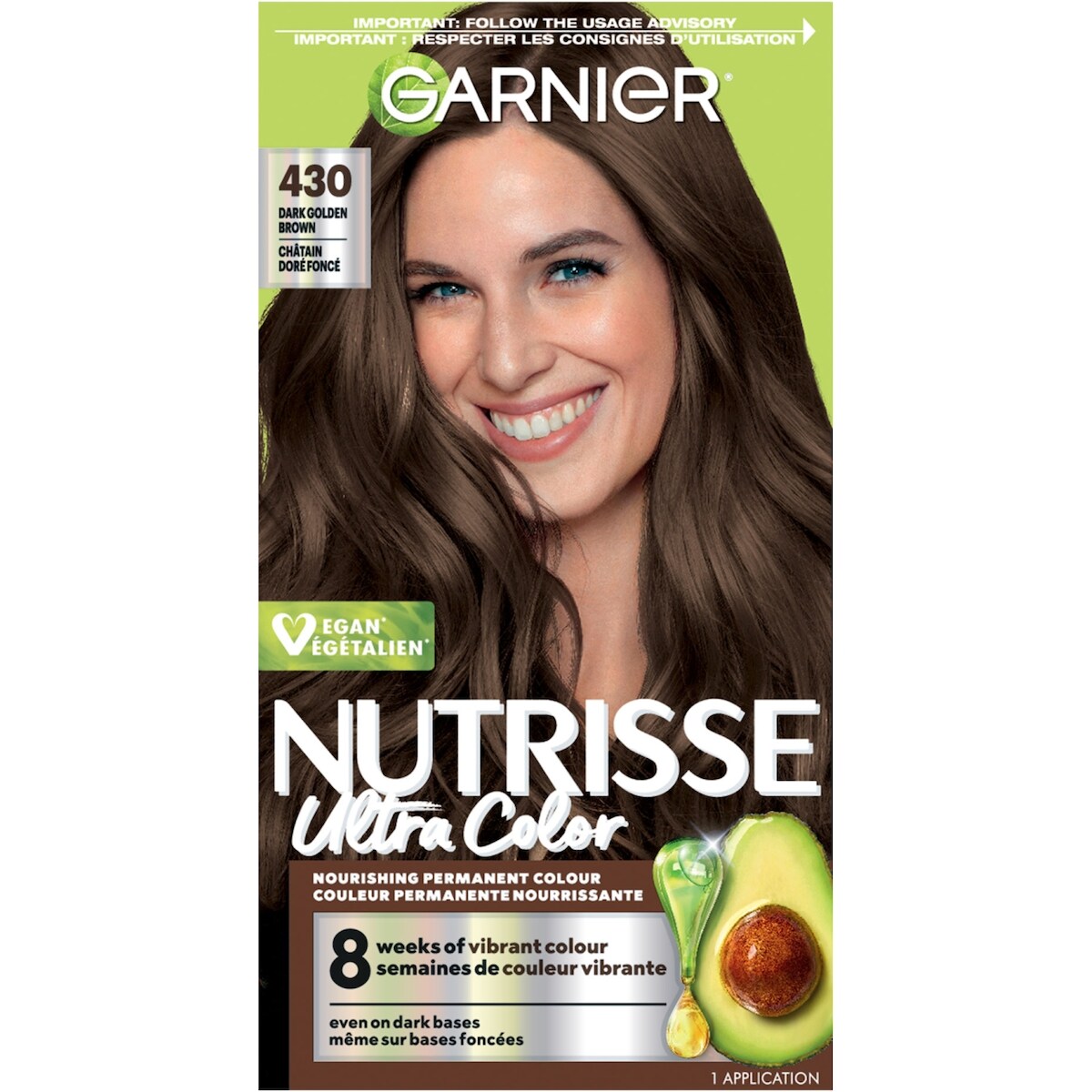 Nutrisse Ultra Color Coloration Permanente, Châtain Doré Foncé