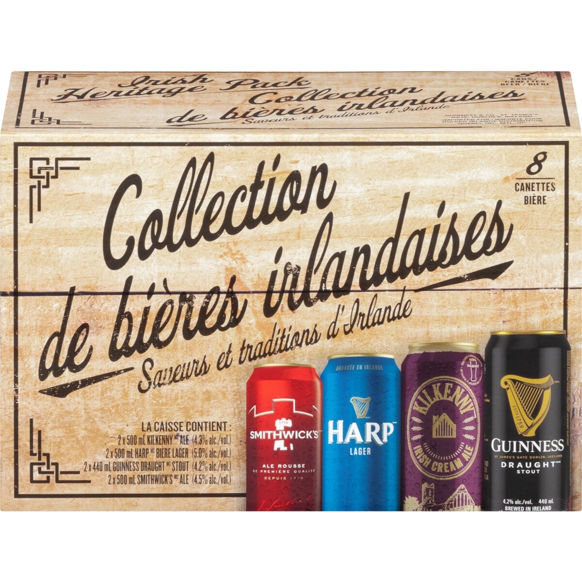 Ensemble Découverte de bières irlandaises Guinness (Pièce didentité requise au moment du ramassage)
