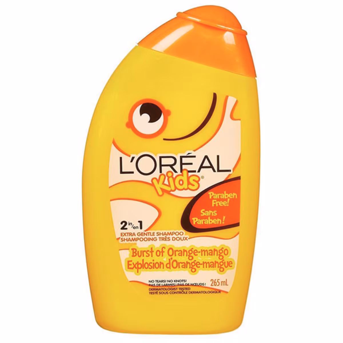 Shampoing pour enfants, Explosion dorange-mangue