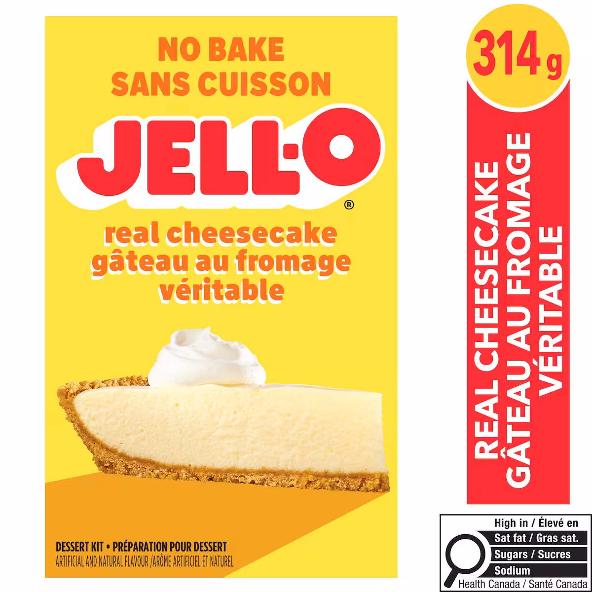 Préparation pour gâteau au fromage classique sans cuisson