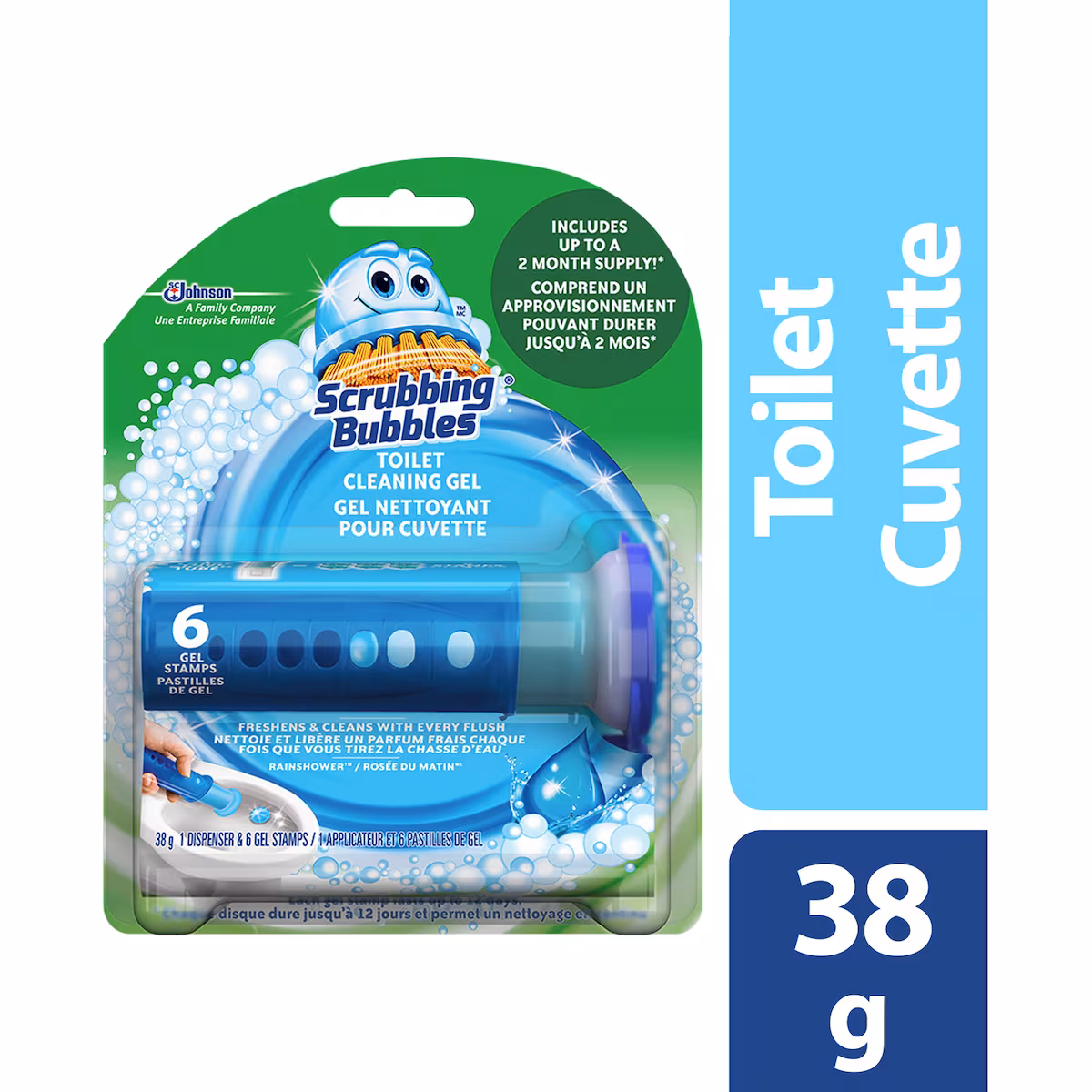 Gel nettoyant pour cuvette, parfum Rosée du matin