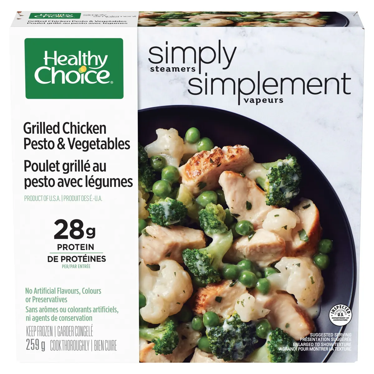Poulet au pesto avec légumes Simply