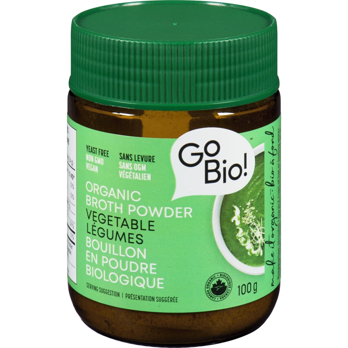 Bouillon de légumes en poudre Go-Bio, sans levure