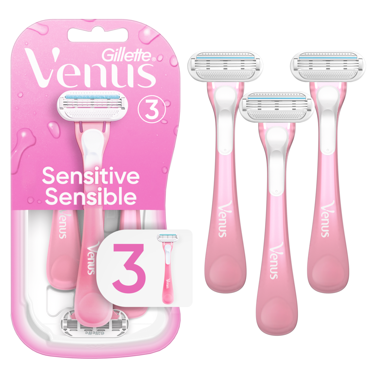 Venus. Rasoir pour peau sensible