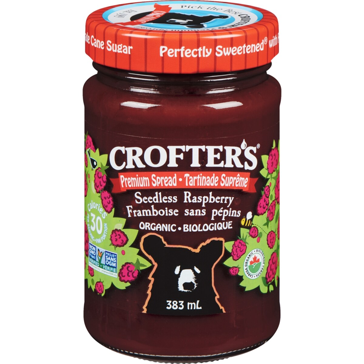 Tartinade de framboises sans pépins biologique