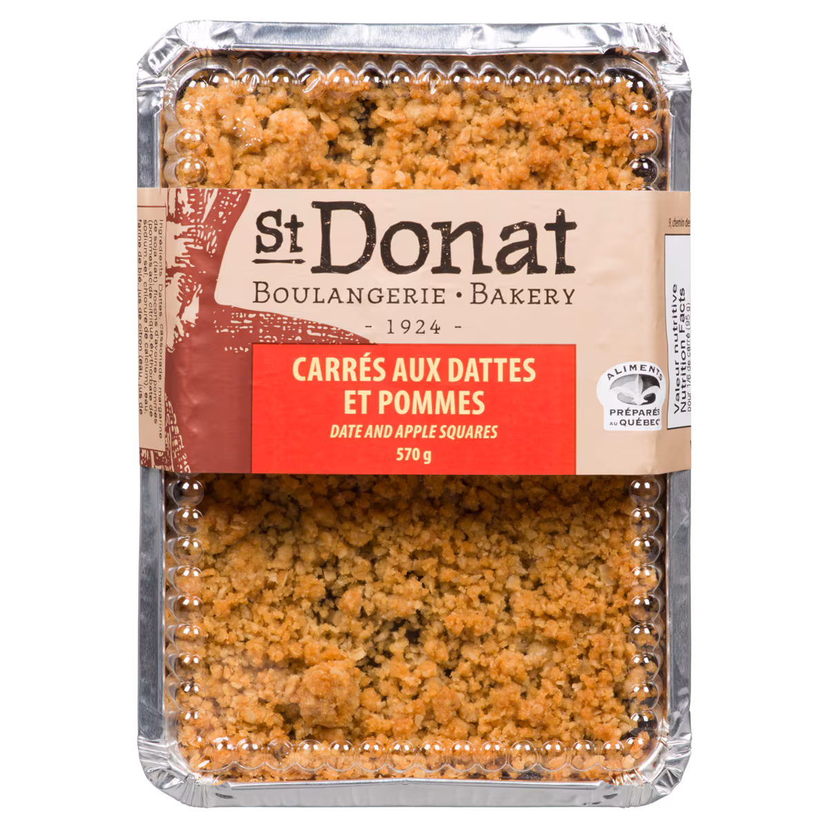 St Donat Boulangerie Carrés aux Dattes et Pommes