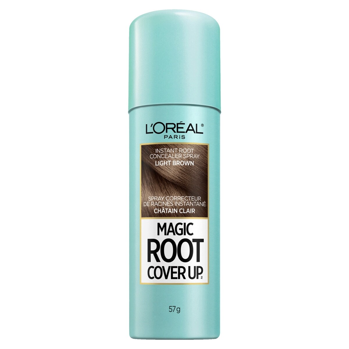 Root Cover Up Spray Temporaire Correcteur de Gris Châtain Clair