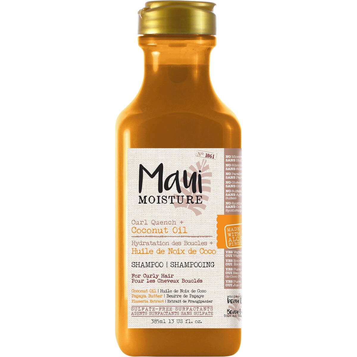 Shampooing Hydratation des Boucles + Huile de Noix de Coco