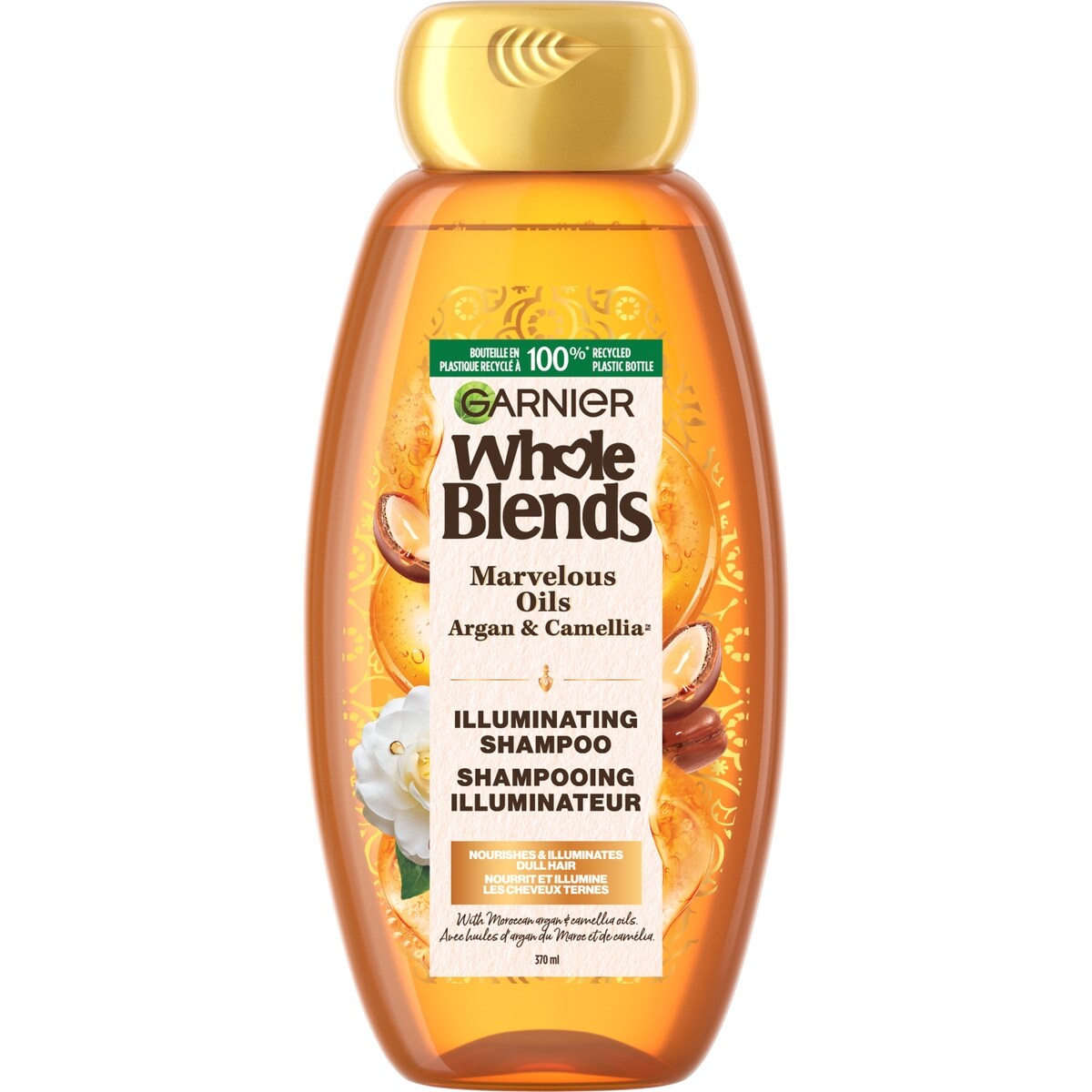 Shampooing Whole Blends, huiles dargan du Maroc et de camélia