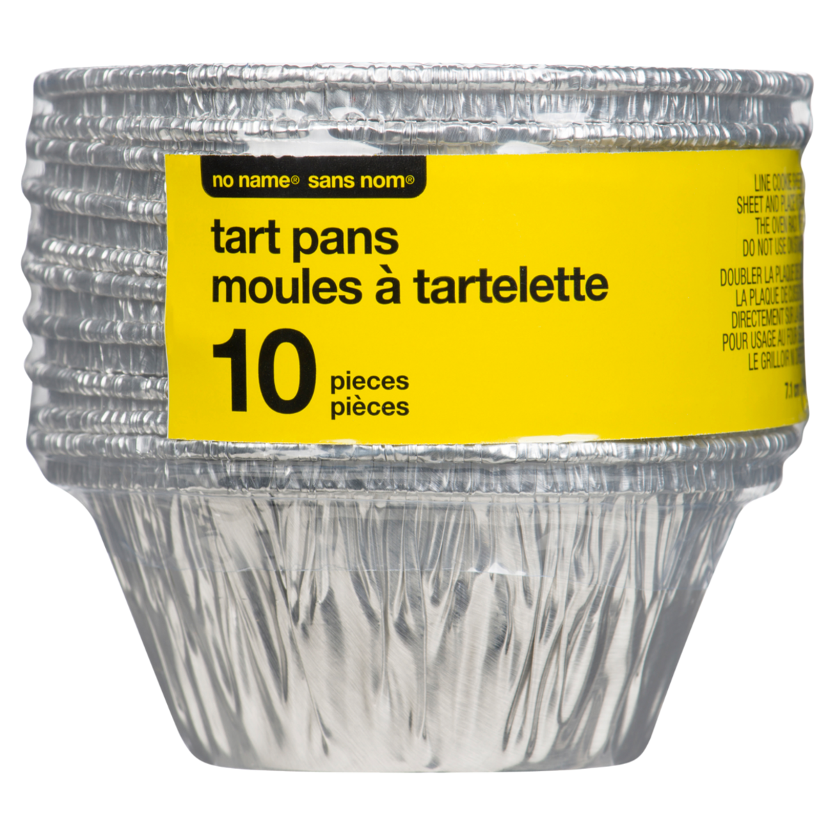 SansNom Moules à Tartelette 10 Pièces 7,1 cm x 7,1 cm x 3,0 cm