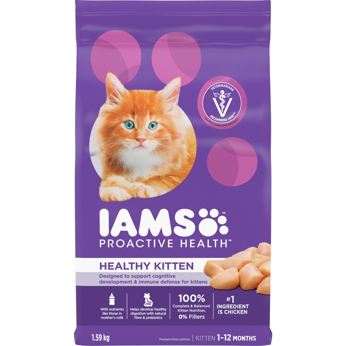 Nourriture sèche pour chatons PROACTIVE HEALTH Healthy Kitten avec poulet