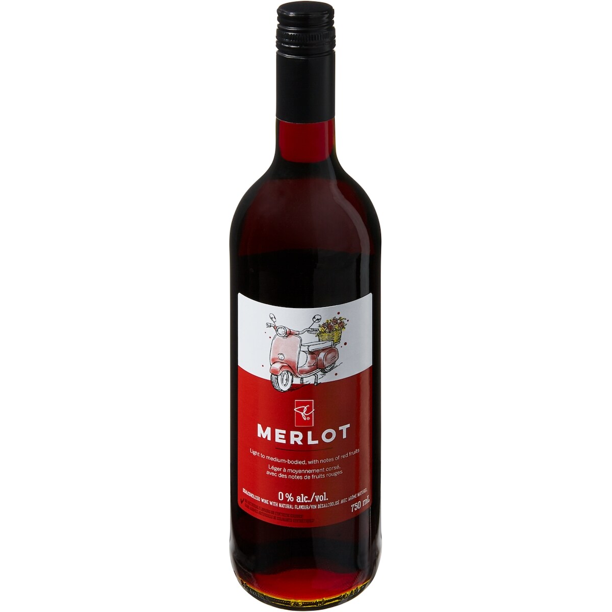 Vin merlot désalcoolisé