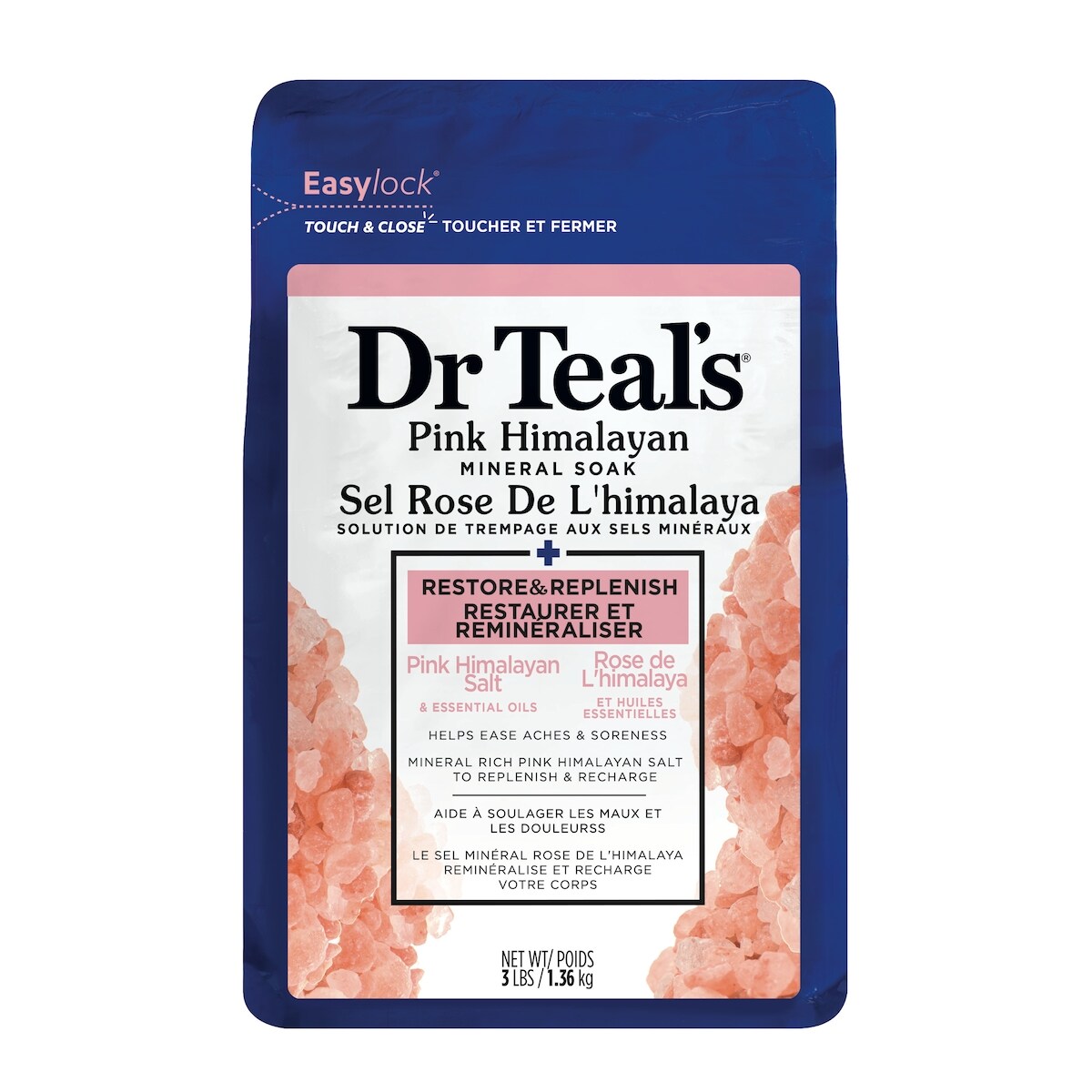 Sels de bain minéral rose de l'Himalaya