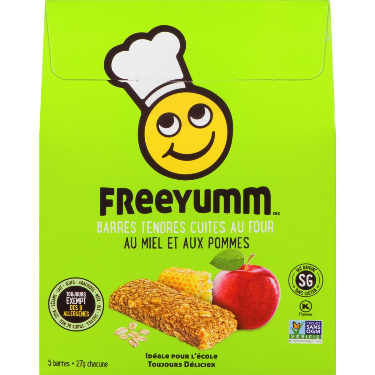 Honey Apple Oat Bars