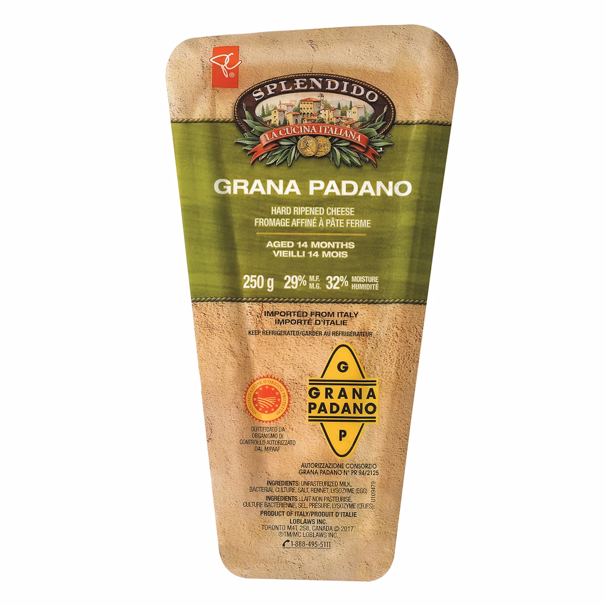 Grana Padano Fromage Affiné À Pâte Ferme Vieilli 14 Mois