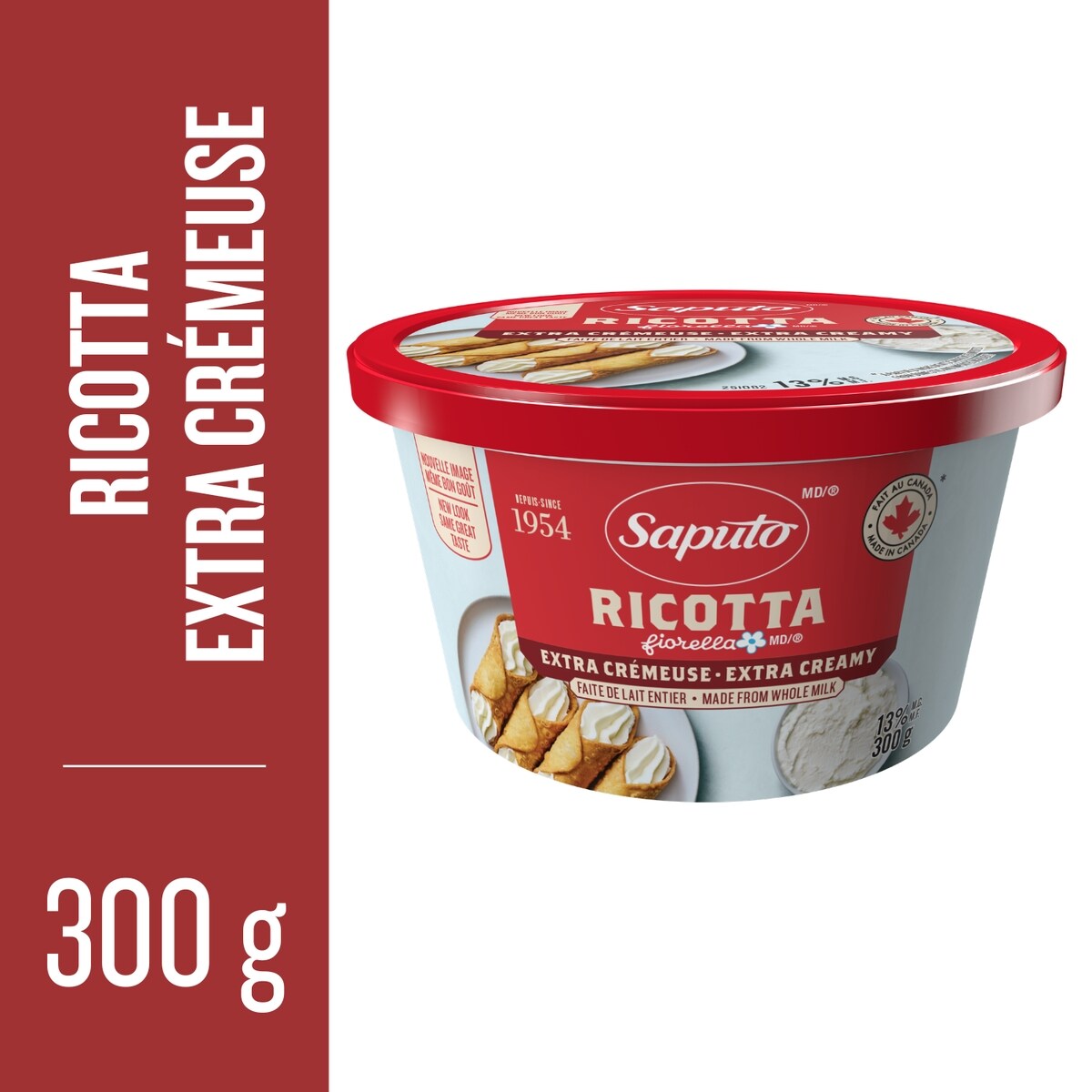 Fromage ricotta Fiorella Artisan, Saputo, 13% M.G.