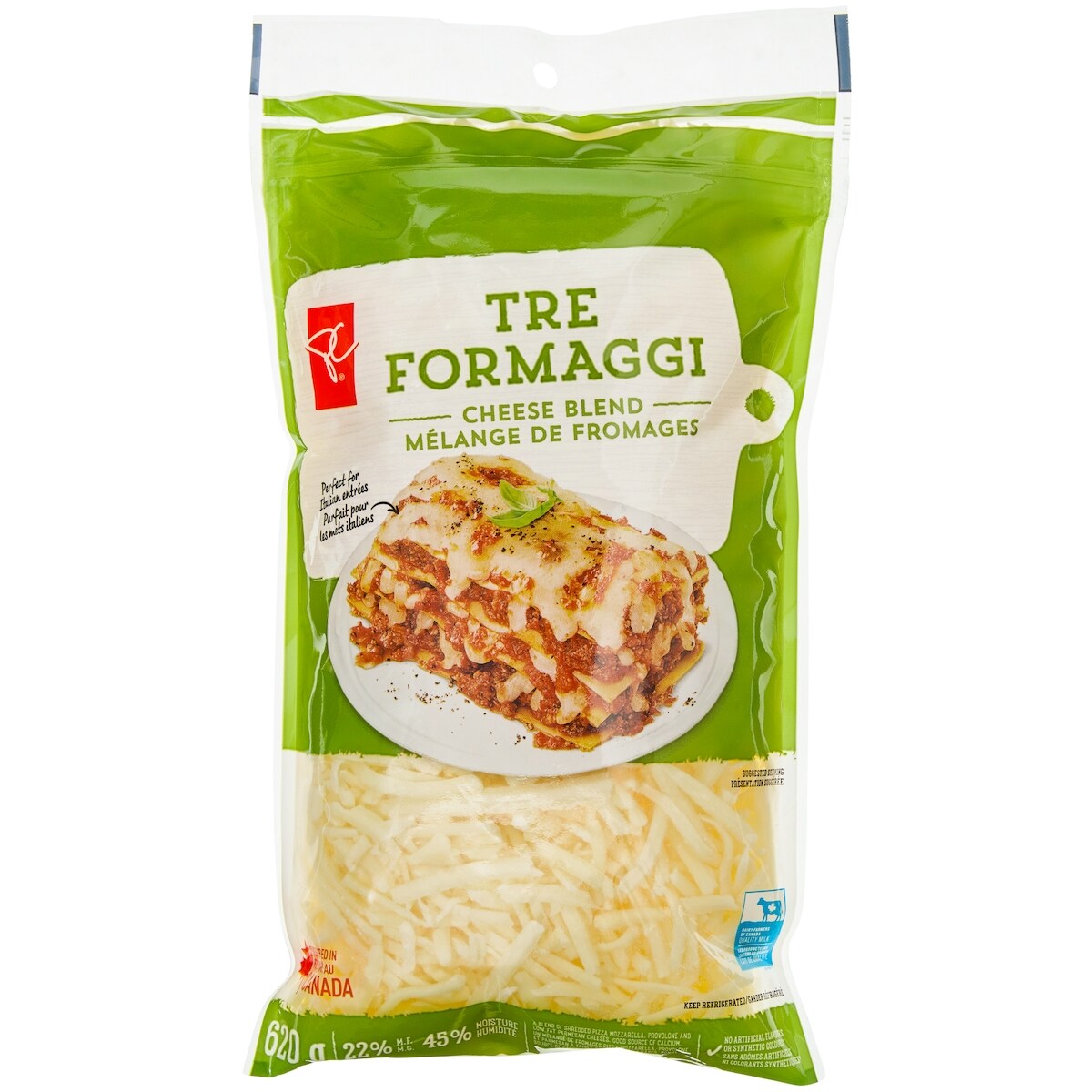 Mélange de fromages râpés Tre Formaggi