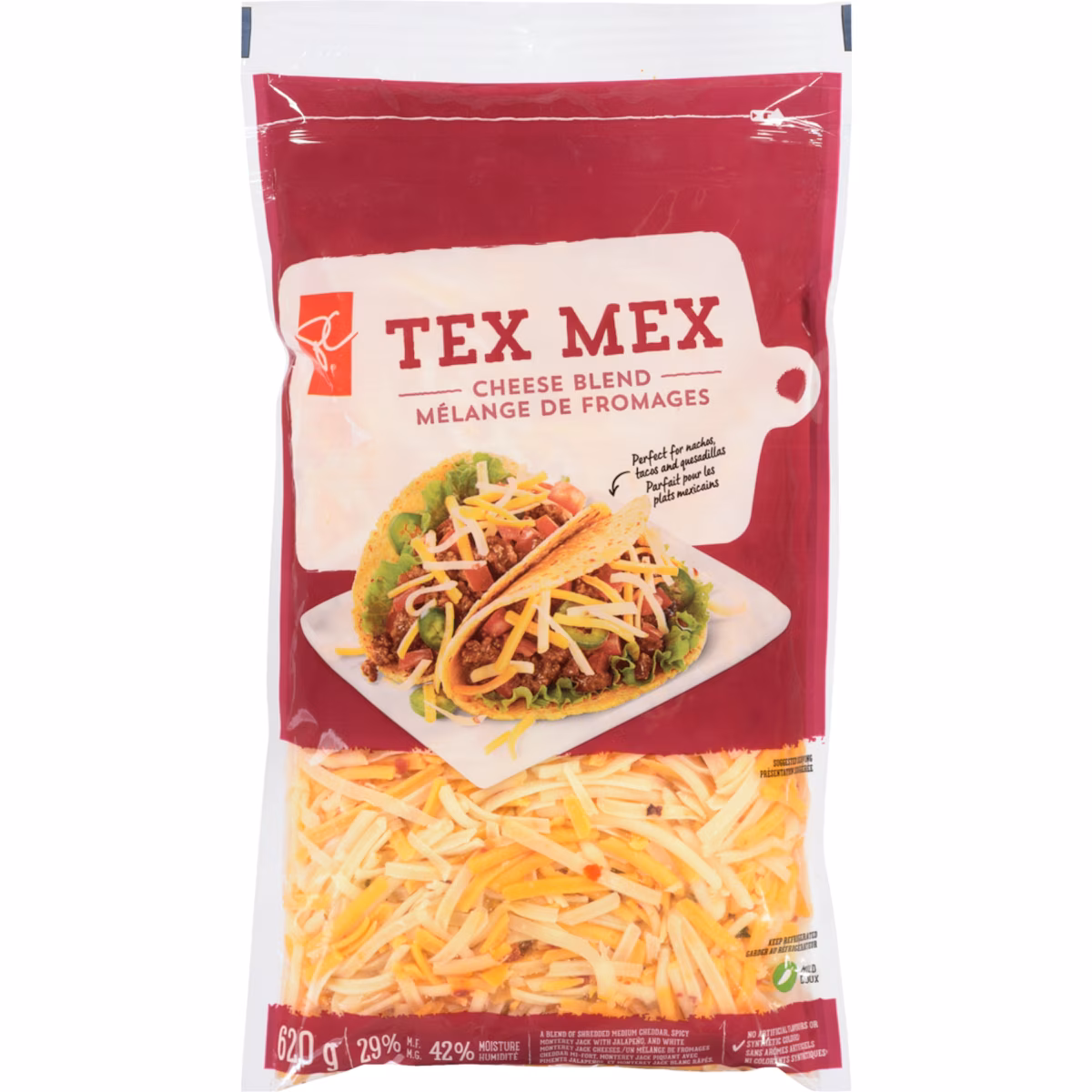 Mélange de fromages râpés Tex-Mex