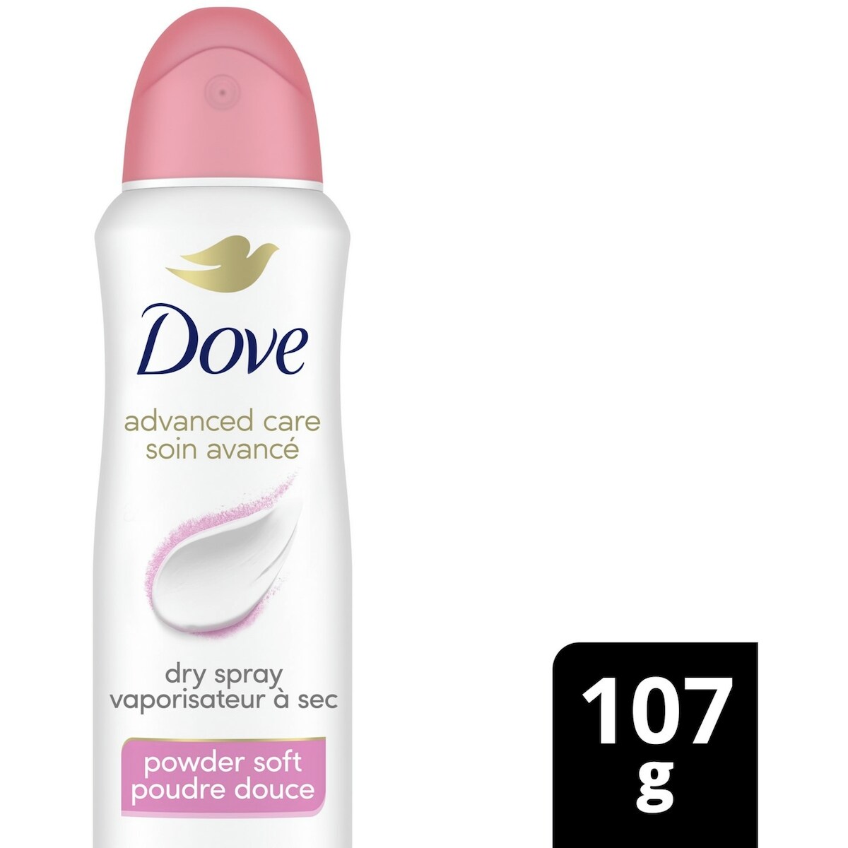 Soin Avancé Antisudorifique en Vaporisateur à Sec parfum de poudre douce