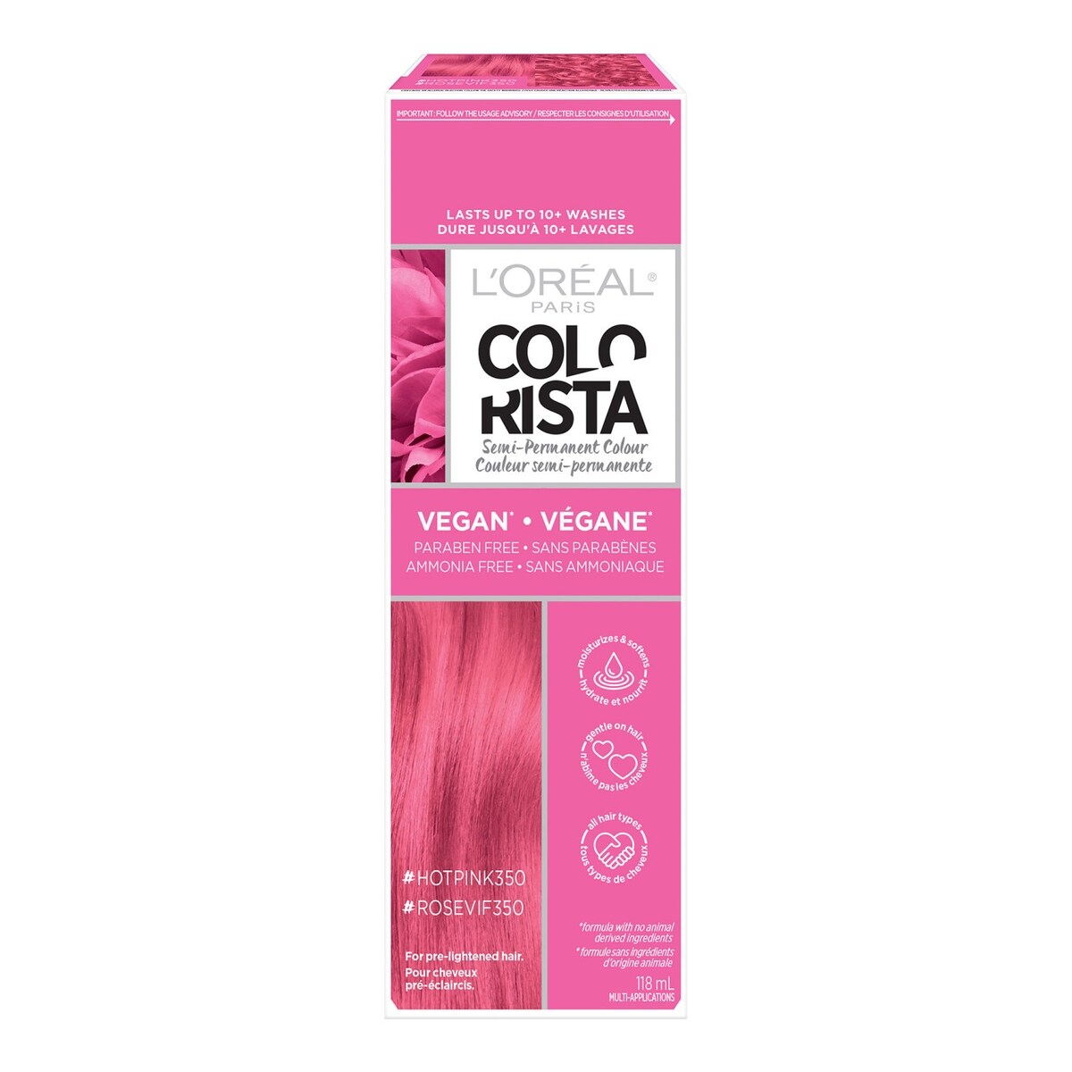 Colorista, nuance350 Rose vif