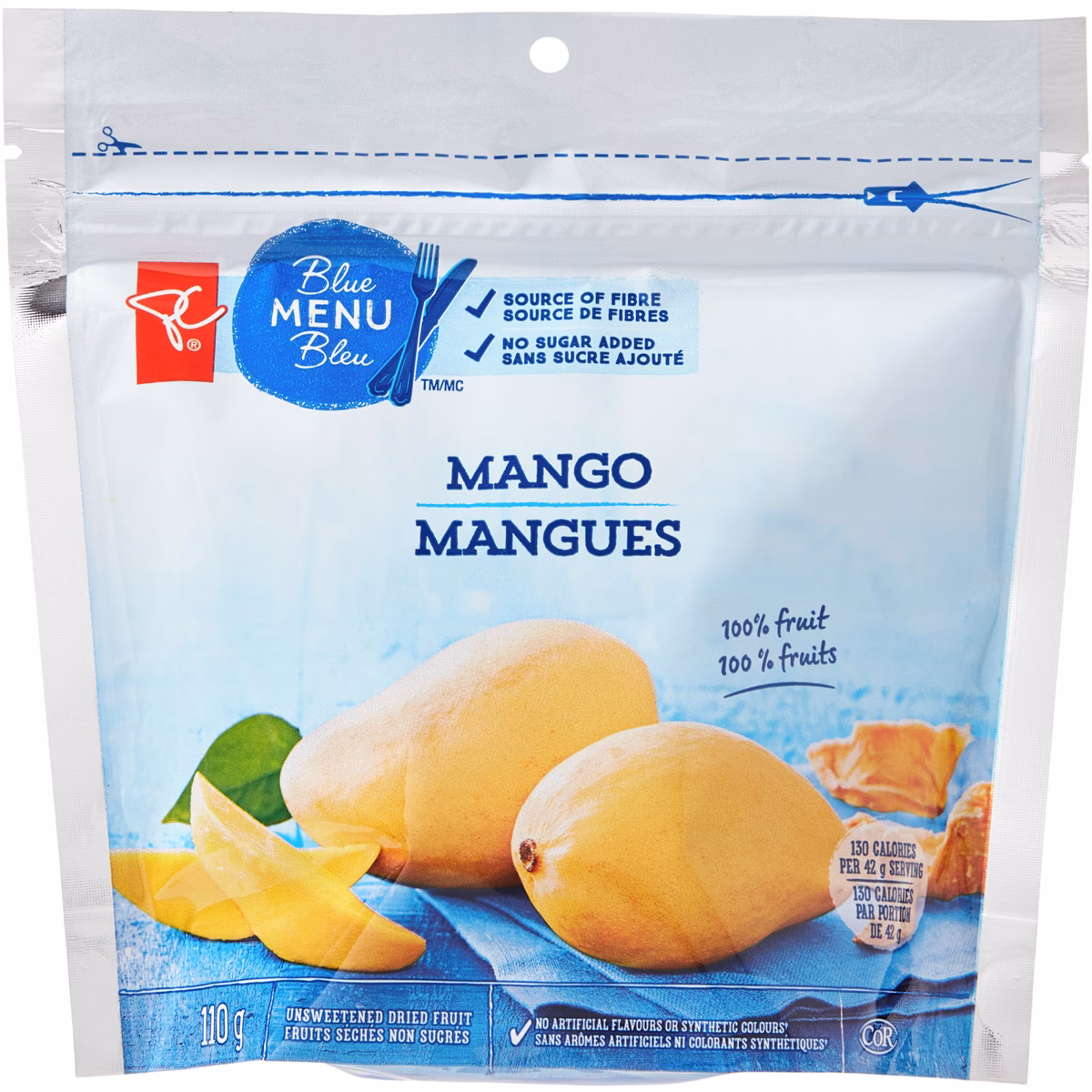 Mangues Menu Bleu