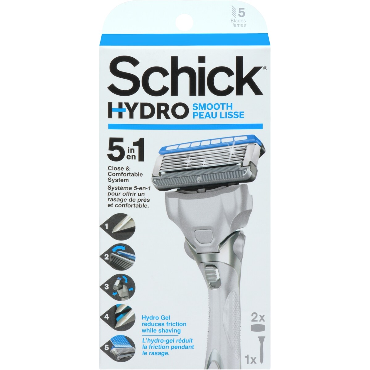 Rasoir pour hommes Schick Hydro pour peau sèche